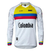 Buzo De Ciclismo Bmx Unisex Federación Colombia Blanco